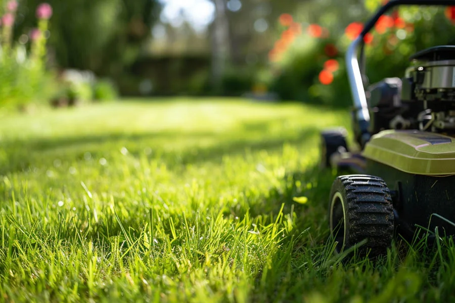 walk behind electric lawn mower